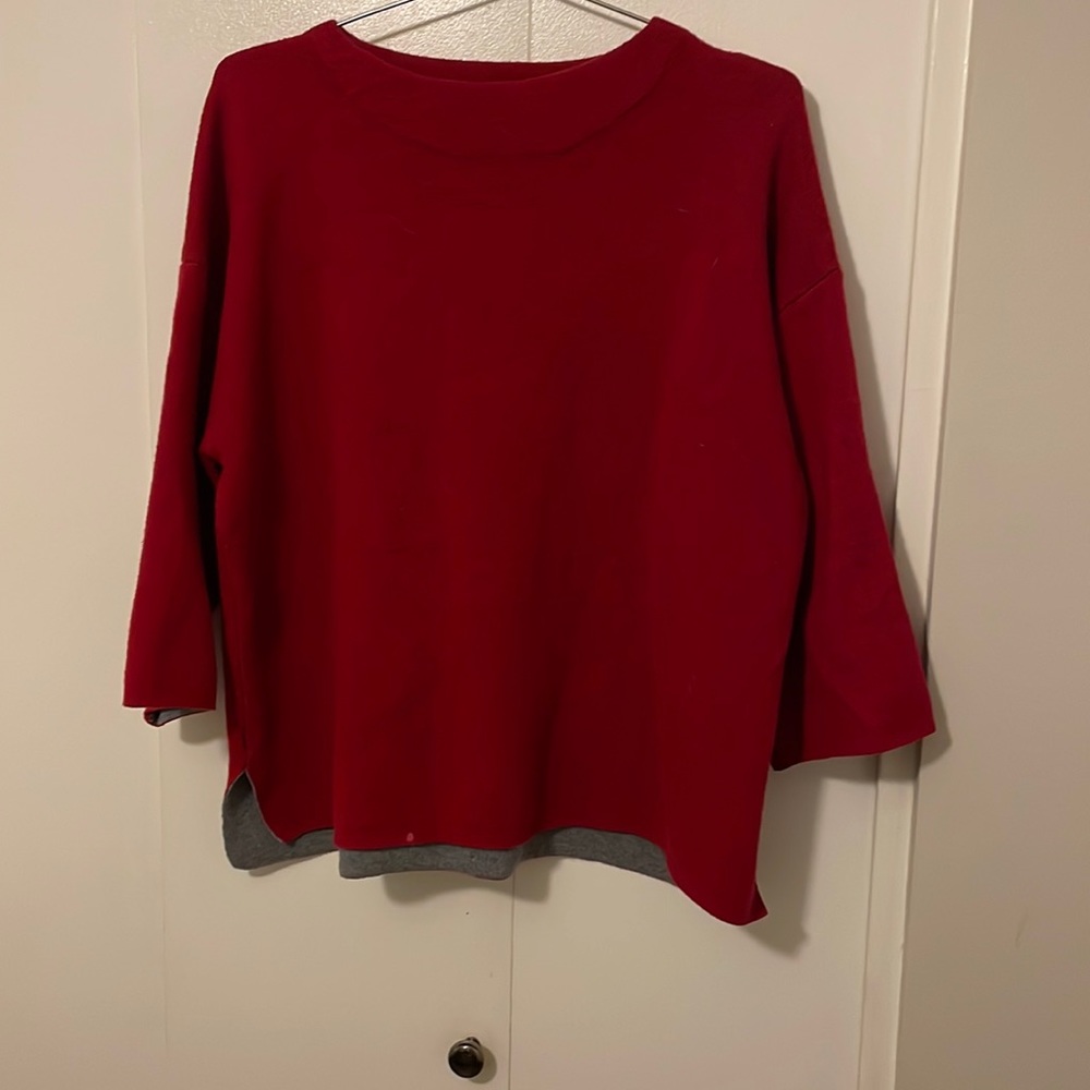 Red sweater